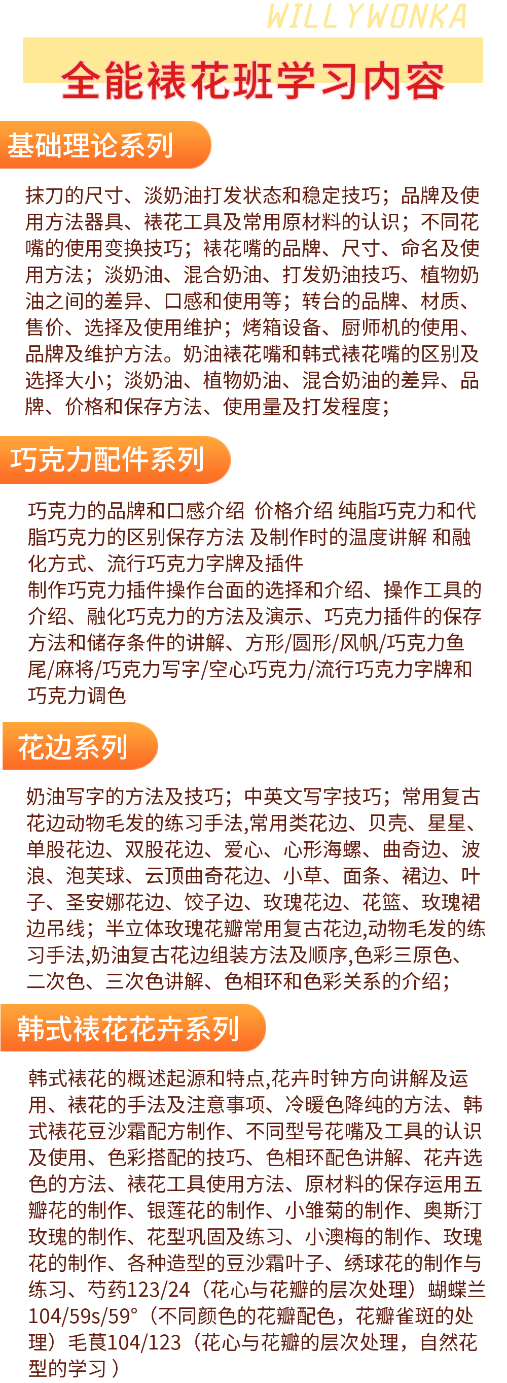 全能裱花蛋糕培訓(xùn)班